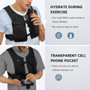 Custom Waterproof Phone Pouch Reflective Running Vest 500ml Soft Flask Pocket Running Hydration Vest