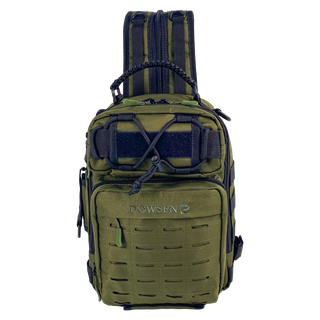 Men's Outdoor Tactical Backpack Fly Fishing Bag Waterproof Fishing Sling Bag with Adjustable Strap for Fishing Gear