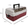 Three-Layer Rock Fishing Box Bait Fishing Reel Storage Box Waterproof Plastic Fishing Tackle Lure Tool Box
