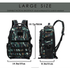40L Large Capacity Tactical Camo Backpack Army Bookbag with USB Charging Port and Multiple Pockets