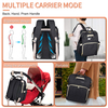 Custom Stylish Baby Bag with Folding Crib for Moms and Dads Portable Bassinet Diaper Bag Backpack