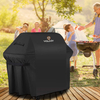 1200D Polyester Gas Outdoor Grill Cover with Velcro Strap Dust UV & Water Resistance BBQ Cover