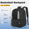 Lightweight Fashion Gym Sports Backpack Lightweight Breathable Football Bag Basketball Bag with Ball Holder