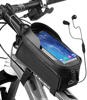 Bike Phone Bag Bicycle Pouch Top Tube Bag Bike Phone Mount Bag Cycling Front Frame Bag Waterproof Bike Accessories Bag Phone Holder