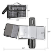 Foldable Diaper Clutch with Head Cushion Grey Baby Padded Mat Portable Baby Travel Changing Pad for Diaper Bag