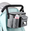 Large Space Oxford Diaper Storage Pouch with Insulated Cup Holder Baby Stroller Organizer Stroller Accessories Bag 