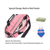 Women Waterproof Sports Gym Bag With Shoes Compartment Travel Duffel Bag Training Handbag