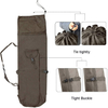 Durable Canvas Fishing Rod & Reel Organizer Bag Travel Carry Case Bag- Holds 5 Poles & Tackle