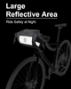 Custom Hot Selling Large Reflective Bicycle Front Storage Pouch Water Resistant Handle Shoulder Bike Handlebar Bag