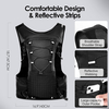 Fashion Hot Design Large Capacity Multi Pockets Running Vest Pack Cycling Hiking Reflective Hydration Backpack