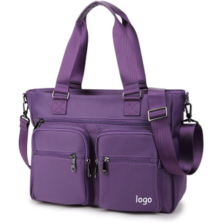 Water Resistant Nylon Laptop Shoulder Bag Handbag Teacher Nurse Organizer Bag Nursing Work Tote Bag