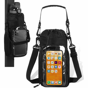 Multi Purpose Adjustable Crossbody Gym Bag Magnetic Phone Holder Pouch Cooler Water Bottle Sling Bag