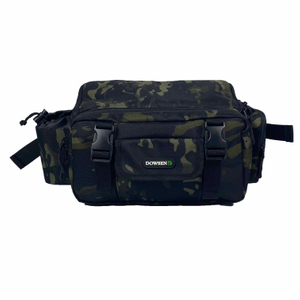 Multi-function Camouflage Fly Fishing Tackle Storage Waist Pack with Waterproof Tarpaulin Bottom