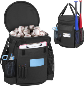 Hot Sale Outdoor Sports Baseball Bucket Bag Baseball Accessories Organizer Softball Bucket with Scoreboard Pocket