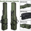 Hot Selling 600D Large Capacity Portable Customized Fishing Rod Bag Case Foldable Fishing Pole Holder Bag