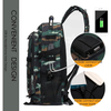 40L Large Capacity Tactical Camo Backpack Army Bookbag with USB Charging Port and Multiple Pockets