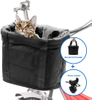 2020 New Design Popular Hot Selling Black Bicycle Bag Pet Carrier Bag Bicycle Front Baskets for Pet Picnic