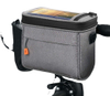 Waterproof Touch Screen Phone Holder Front Frame Storage Basket Bicycle Handlebar bag with Removable Shoulder Strap 