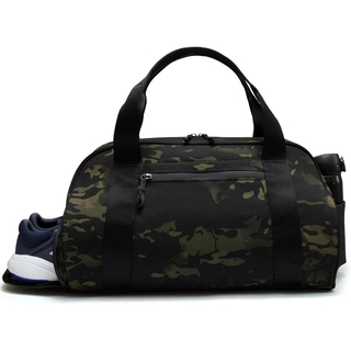 Custom Logo Waterproof 28L Weekender Overnight Bag Large Gym Duffle Bag with Shoe Compartment