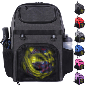 Customizable Large Capacity Separate Compartment Boys Girls Sports Backpack Football Soccer Backpack