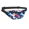 Custom Pattern Exercise Travel Running Waist Belt Bag Crossbody Fanny Pack