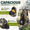 600D Waterproof Camo Hunting Pack Portable Storage Bag Hunting Backpack with Adjustable Waist Belt