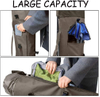 Durable Canvas Fishing Rod & Reel Organizer Bag Travel Carry Case Bag- Holds 5 Poles & Tackle
