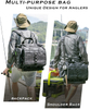 Fishing Tackle Bag Water Resistant Fishing Gear Storage Bag with Rod Holder for Freshwater And Saltwater