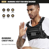 Wholesale Custom Lightweight Water Resistant Running Vest Pack Tactical Chest Bag with Adjustable Straps