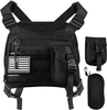 Wholesale Custom Multi Pockets Men Sports Chest Bag Adjustable Running Vest with Detachable Molle Pouch