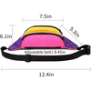 Women's Fashion Colorful Waist Bag for Festival Travel Party Belt Bags Newly Shoulder Chest Fanny Pack