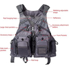 Wholesale High Quality Heavy-Duty Multi Pockets Functional Fly Fishing Vest Backpack Fishing Chest Pack