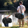 ODM Tackle Box Bag with Rod Holder Soft Fishing Tackle Storage Bag with Non-slip Base for Saltwater Freshwater Fishing