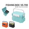 Customized 2 Layers Fishing Tackle Box Big Storage With Side Pocket Rod Holder Carry Accessories Fishing Tool Box