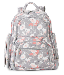 2020 Latest Canvas Flower Design Diaper Bag Waterproof Convertible Fanny Pack Diaper Bag for Baby Care Mommy Bags