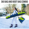 Best Selling Custom Lightweight 600D Polyester Boot Bag Unpadded Ski Bag Water Resistant Snowboard Bag