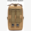 Practical Outdoor Tactical Molle Attachment EDC Pouch Tool Phone Pouch Utility Gadget Organizer Bag