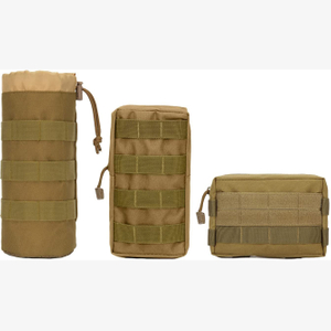 3 Pcs Molle Pouches Drawstring Water Bottle Pouch Tactical Molle Waist Bag EDC Utility Bag Pack