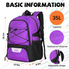 Custom Logo Large Capacity Basketball Backpack Soccer Bag Basketball Backpack with Shoe Compartment
