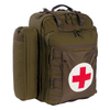 First Aid Responder Backpack Olive Tactical Medical Backpack Military Army Backpack with Padded Back for Medical First Aid Kit