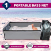 Muti-fuctional Mommy Bag Foldable Baby Bed Bassinet Functions Diaper Bag and Changing Station Easy Folding for Travel