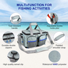 Water-Resistant Fishing Storage Bag with Non-Slip Base and Padded Shoulder Strap Fishing Tackle Bag