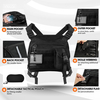 Wholesale Custom Multi Pockets Men Sports Chest Bag Adjustable Running Vest with Detachable Molle Pouch
