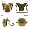 Fashion Men Custom Panel Motorcycle Leg Bag for Riding Travel Tactical Thigh Bag Drop Leg Waist Bag