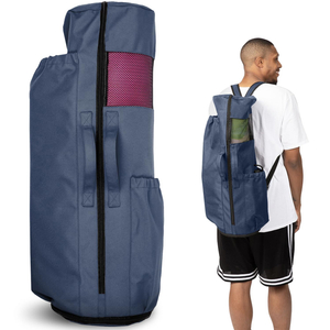 2025 Popular Unisex Sports Bag Gym Storage Backpack Yoga Mat Bag with Pockets and Adjustable Strap 