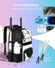 New Design Light Weight Baseball Backpack Sports Softball Bag Baseball Bat Bag with Shoes Compartment