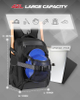 High Quality Durable 42L Baseball Backpack Sports Softball Bag Baseball Bats Backpack with Shoes Compartment