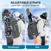 Wholesale Custom Logo 65L Waterproof Ski Bag Travel Backpack Snowboard Boot Bag for Skis Snowboard Helmet