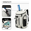 Tennis Pickleball Racket Backpack Squash Badminton Bag