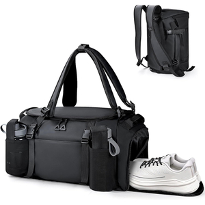 Large-Capacity 36L Travel Duffel Bag Gym Backpack 3-in-1 Gym Duffel Bag with Adjustable Straps